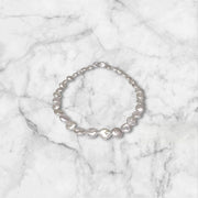 Gorgeous 10.5 - 11mm Jumbo Oval Round White Cultured FW Pearl 16" Strand