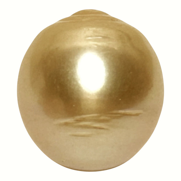 Giant 15.2 x 16.6mm 26.7 Carats Rich Golden South Sea Pearl Loose