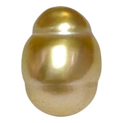 Baroque Giant 13.9 x 18.2mm 23.8 Carats Rich Gold South Sea Pearl