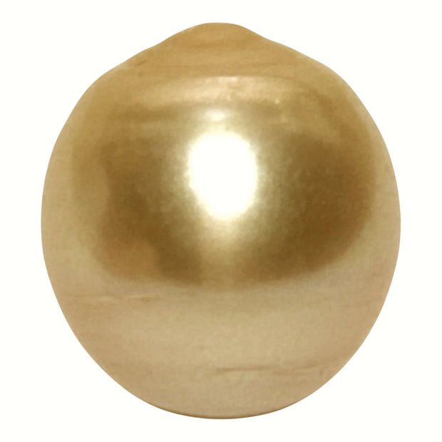 Giant 15.2 x 16.6mm 26.7 Carats Rich Golden South Sea Pearl Loose