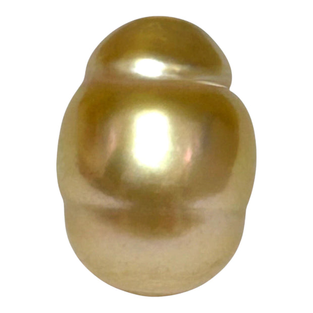 Baroque Giant 13.9 x 18.2mm 23.8 Carats Rich Gold South Sea Pearl