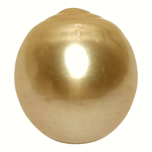 Giant 15.2 x 16.6mm 26.7 Carats Rich Golden South Sea Pearl Loose