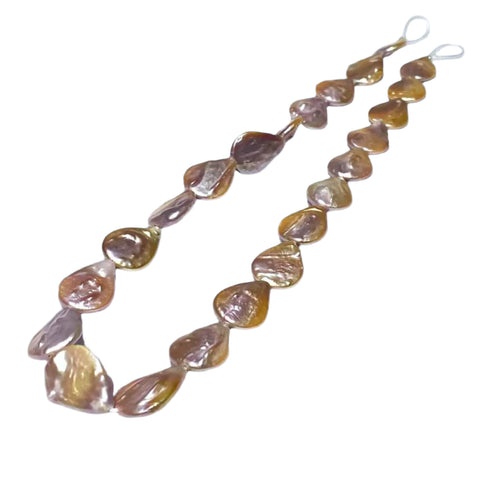 Gorgeous 13x18mm Jumbo Purple Pink Cultured Pearls – 16” Strand