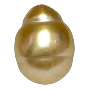 Baroque Giant 13.9 x 18.2mm 23.8 Carats Rich Gold South Sea Pearl