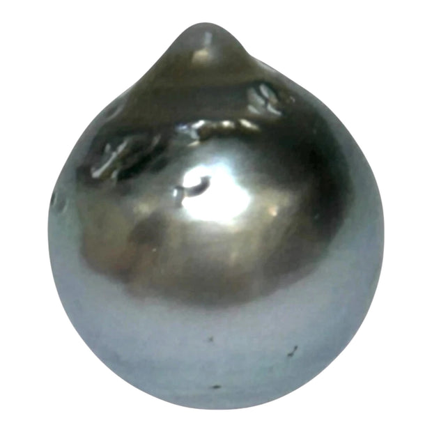 Huge 16.8 Carat 12.9 x 14.9mm Tahitian Peacock Black Green Pearl Loose
