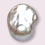 Giant Un-Drilled 20 x 15.4 x 25.8mm Keshi Purple Rose Pink Loose Pearl