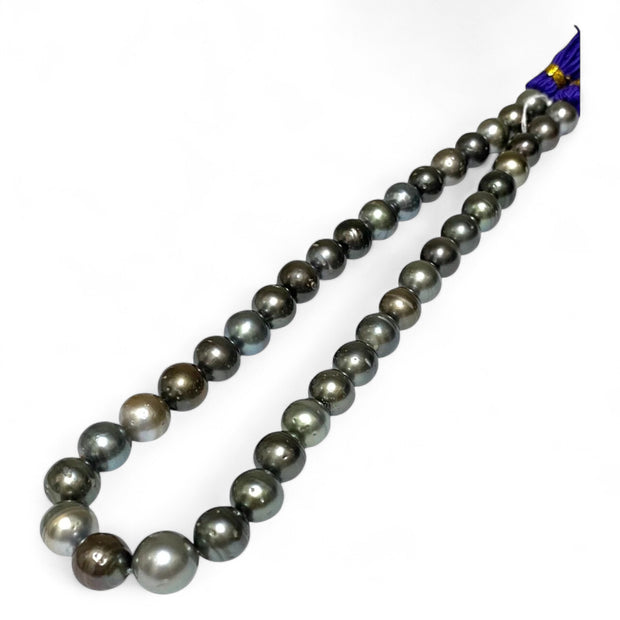 Round 10 - 12mm 38 pcs Multicolors Tahitian South Sea Pearl 16" Strand