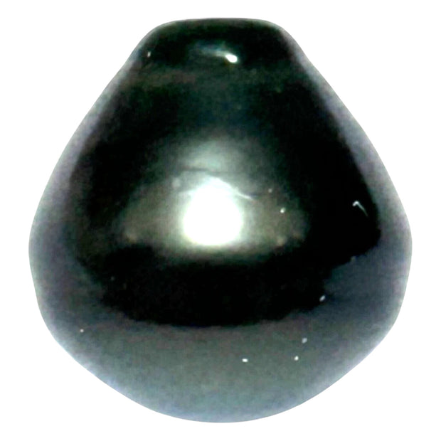 Silky Giant 13.4 x 14.2mm Peacock Black Green Tahitian Pearl Loose