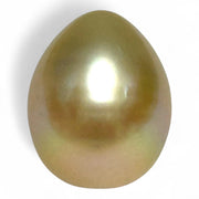 Teardrop 12,7 x 15.6mm 18.3 Carat Gold Philippines South Sea Pearl