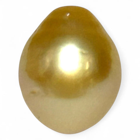 Oval 13.3x16.5mm 19.5ct Golden Philippine South Sea Loose Pearl Loose