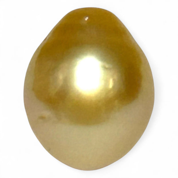 Oval 13.3x16.5mm 19.5ct Golden Philippine South Sea Loose Pearl Loose