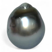 Barque 13.9 Carat 13.4 x 16.4mm Tahitian Sea Middle Gray Pearl Loose