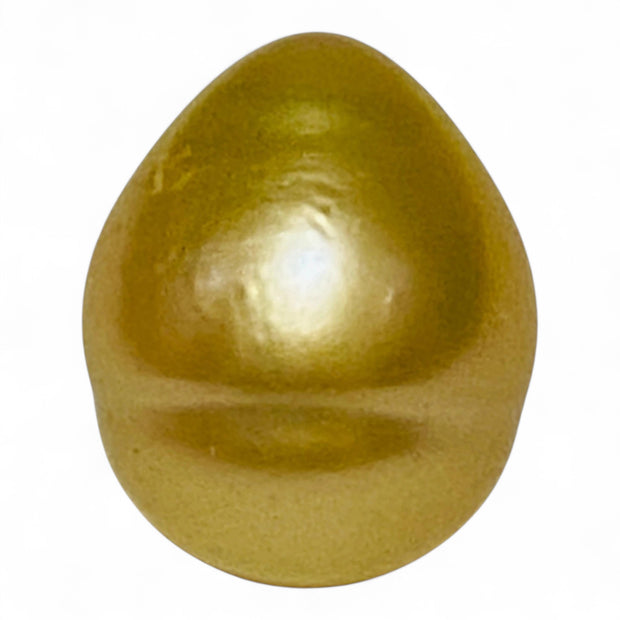 Huge 21.2 Carats Oval 13.7 x 16.6mm Rich Gold South Sea Loose Pearl