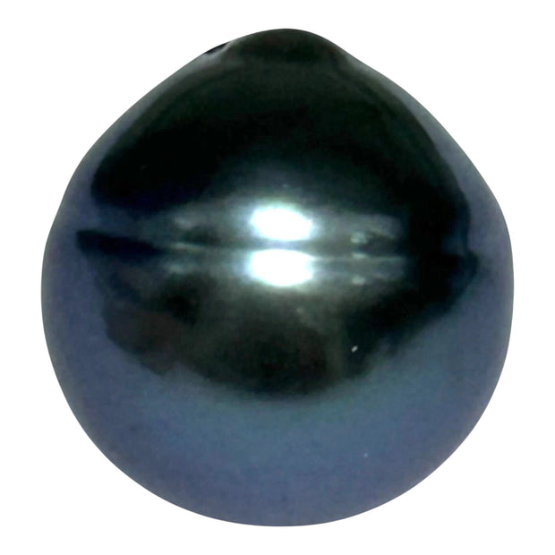 Giant 14.9 x 15.7mm 24 Carat Tahitian Peacock Black Blue Pearl Loose