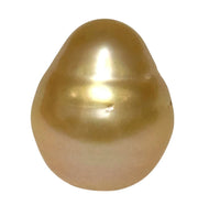 Refined 18.5ct 13.4x15.7mm Philippine South Sea Golen Oval Pearl