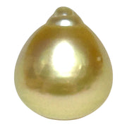 Teardrop 12.2 x 13.8mm 14.6 Carat Gold Philippines South Sea Pearl