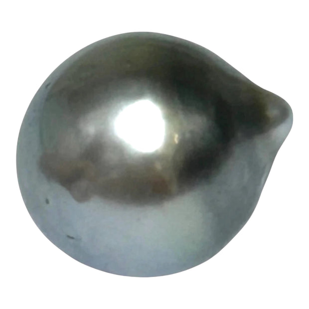 Huge 16.8 Carat 12.9 x 14.9mm Tahitian Peacock Black Green Pearl Loose