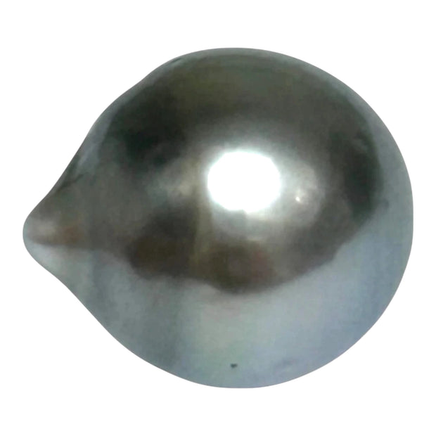 Huge 16.8 Carat 12.9 x 14.9mm Tahitian Peacock Black Green Pearl Loose