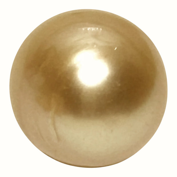 Giant 15.2 x 16.6mm 26.7 Carats Rich Golden South Sea Pearl Loose