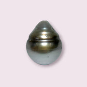 Pear 16.2 Carat 12.6 x 15.5mm Tahitian Peacock Gray Green Loose Pearl