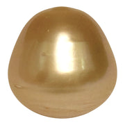 Enormous 14.9 x 15.2mm 23.5 Carat Deep Gold Philippines South Sea Pearl