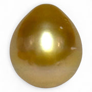 Teardrop 11.6 x 13.3mm 13.2 Carats Deep Gold South Sea Pearl