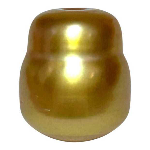 Baroque 12.8 x 15.5mm 20.8 Carats Deep Gold South Sea Loose Pearl