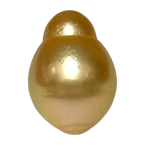 Oval 12.3 x 17.3mm 15.9ct Rich Golden Philippines South Sea Pearl