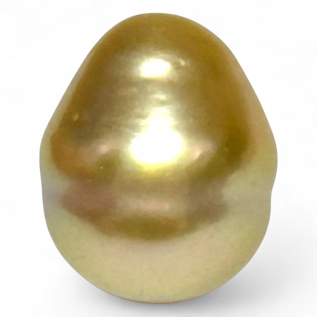 Giant 14.5 x 17.5mm 26.4ct Rich Golden Philippine South Sea Pearl