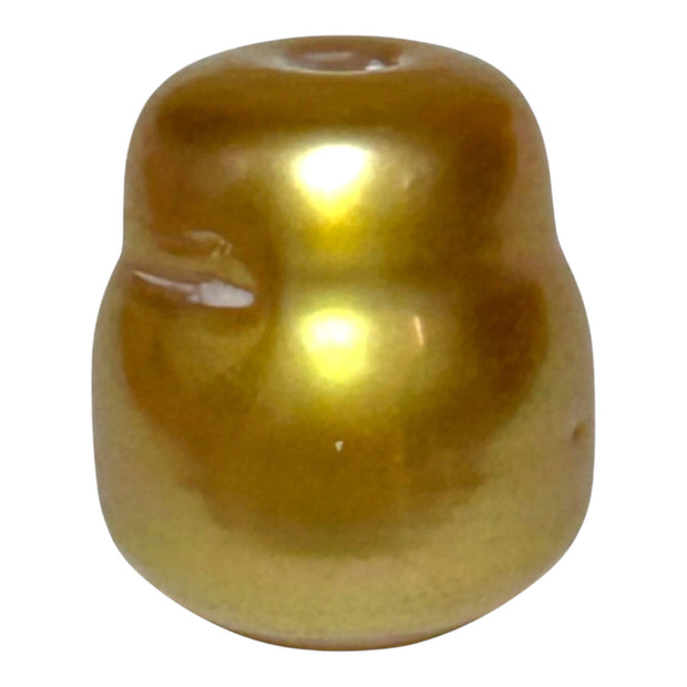 Baroque 12.8 x 15.5mm 20.8 Carats Deep Gold South Sea Loose Pearl