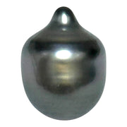 Teardrop 12.8x 17mm 17.6 Carat Tahitian Sea Black Gray Green Pearl