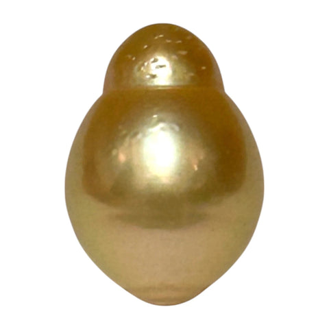 Oval 12.3 x 17.3mm 15.9ct Rich Golden Philippines South Sea Pearl