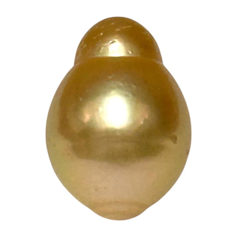 Oval 12.3 x 17.3mm 15.9ct Rich Golden Philippines South Sea Pearl