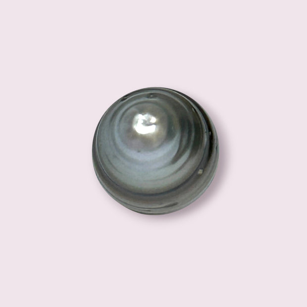 Pear 16.2 Carat 12.6 x 15.5mm Tahitian Peacock Gray Green Loose Pearl