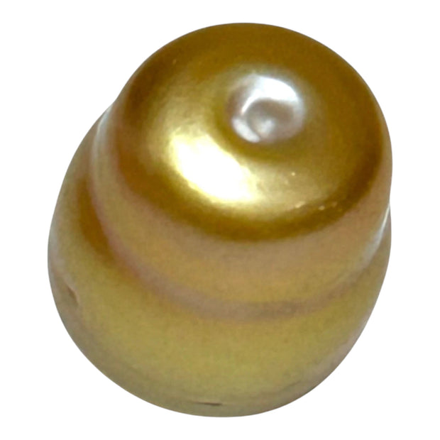 Baroque 12.8 x 15.5mm 20.8 Carats Deep Gold South Sea Loose Pearl