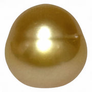 Oval Giant 19.8 Carats 13.9 x 14.2mm Deep Gold South Sea Loose Pearl