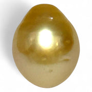 Oval 13.3x16.5mm 19.5ct Golden Philippine South Sea Loose Pearl Loose