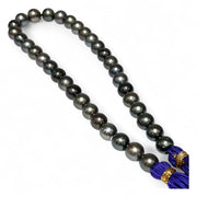 Round 11 - 12.8mm 36 pcs Tahitian Peacock Black Green Pearl 16" Strand