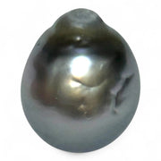 Barque 13.9 Carat 13.4 x 16.4mm Tahitian Sea Middle Gray Pearl Loose