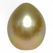 Teardrop 12,7 x 15.6mm 18.3 Carat Gold Philippines South Sea Pearl
