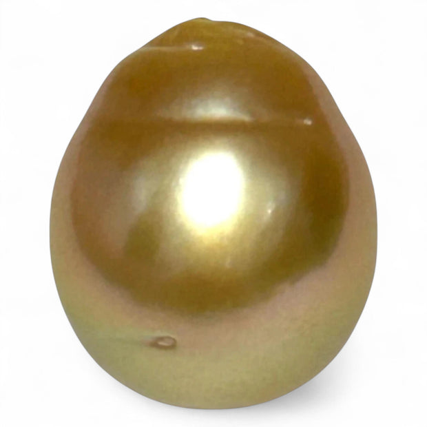 Elegant 26.4 Carat 14.8 x 17.4mm South Sea Pearl Golden Oval Radiant