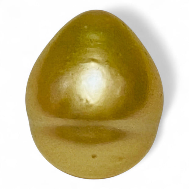 Huge 21.2 Carats Oval 13.7 x 16.6mm Rich Gold South Sea Loose Pearl