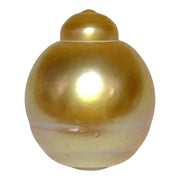 Giant 14.5 × 17.6mm 24.2ct Natural Deep Gold South Sea Pearl Loose