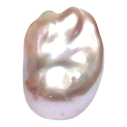 Un-drilled 16.4 x 14 x 22.6mm Keshi Purple Lavender Rainbow Pearl