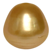 Enormous 14.9 x 15.2mm 23.5 Carat Deep Gold Philippines South Sea Pearl
