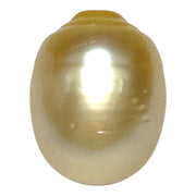 Oval Baroque 12.8 x 16.3mm Natural Gold Philippines South Sea Pearl