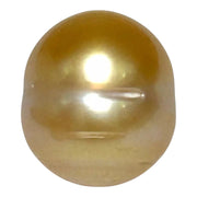 Radiant Oval 12.7 x 15.1mm 18.8 Carats Deep Gold South Sea Pearl