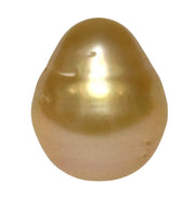 Refined 18.5ct 13.4x15.7mm Philippine South Sea Golen Oval Pearl