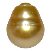 Giant 14.6 x 17.3mm 26.4 Carats Deep Golden Philippines Sea Pearl