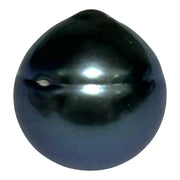 Giant 14.9 x 15.7mm 24 Carat Tahitian Peacock Black Blue Pearl Loose